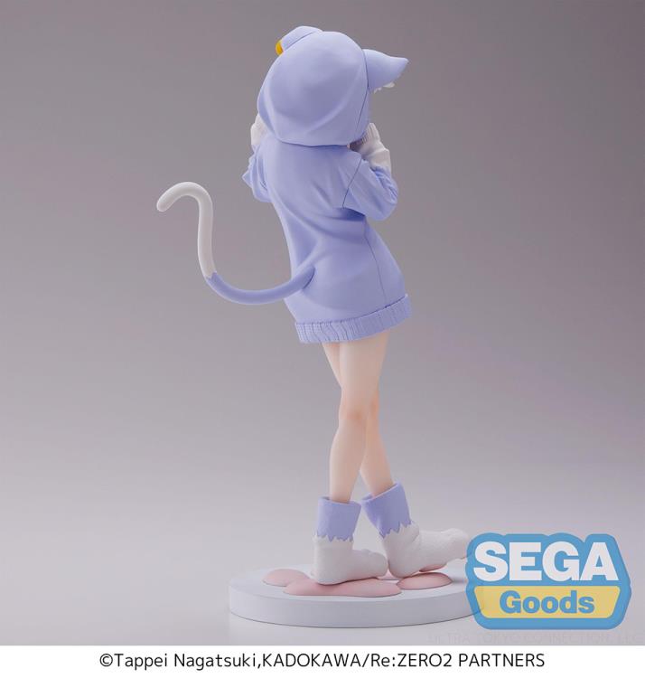 Sega Emilia Fluffy Pack Luminasta Re Zero Figure