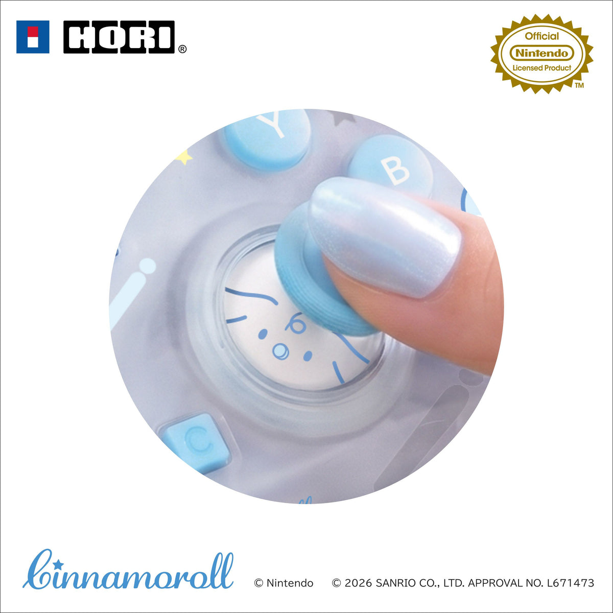 HORI Wireless HORIPAD Turbo for Nintendo Switch 2 - Sanrio Series (Cinnamoroll) (NSX-255A)