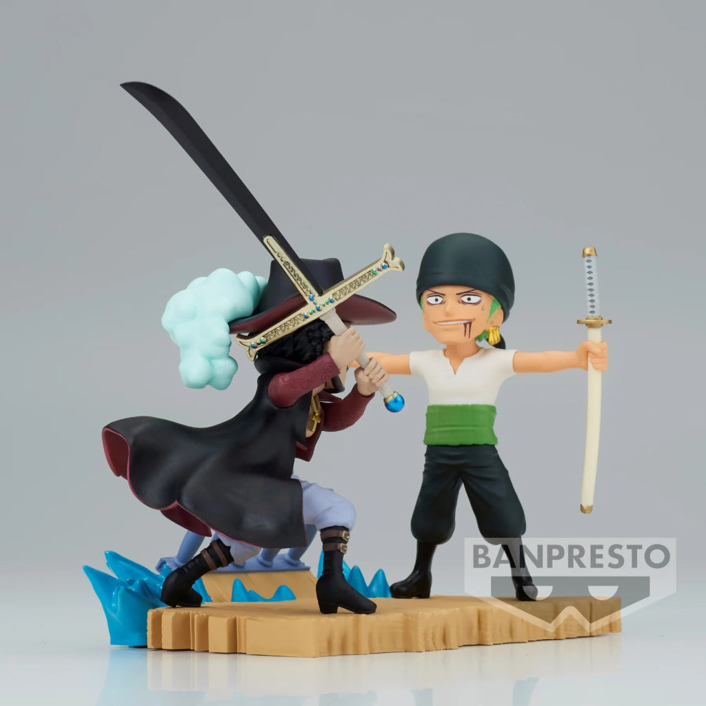Banpresto Roronoa Zoro Vs Dracule Mihawk Wcf Log Stories One Piece