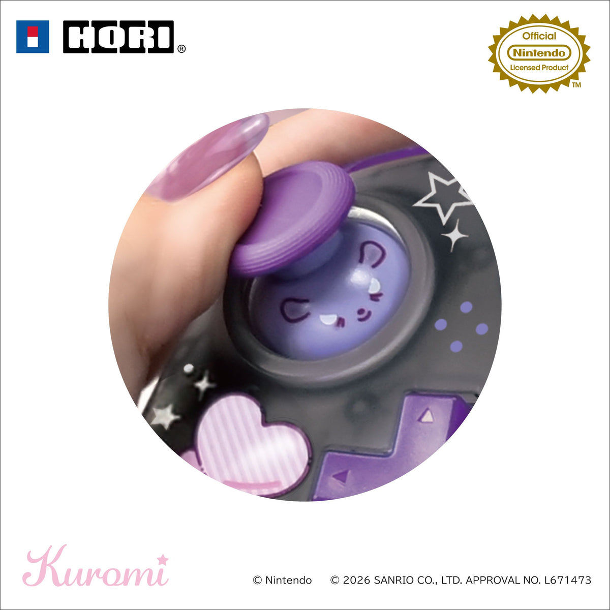 HORI Wireless HORIPAD Turbo for Nintendo Switch 2 - Sanrio Series (Kuromi) (NSX-254A)