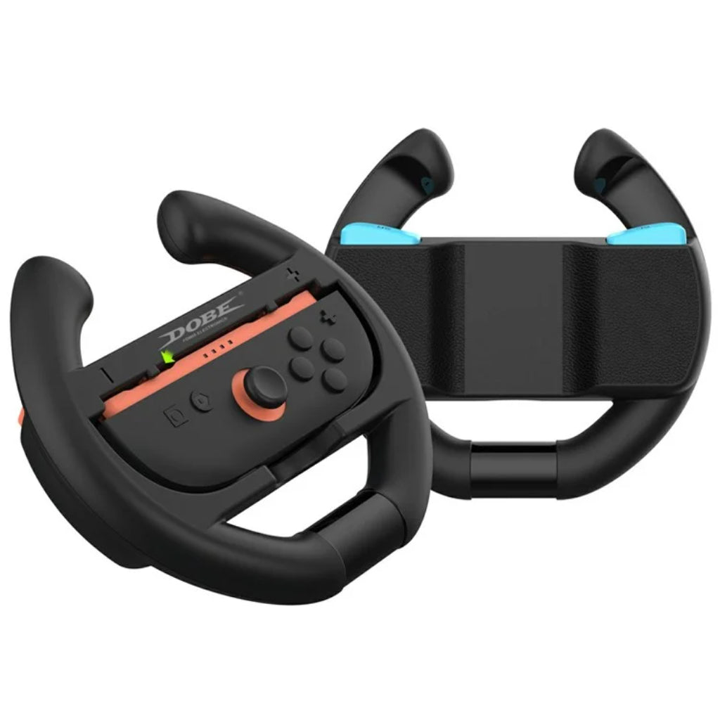 Dobe NS2 3/4 Controller Steering Wheel (2pcs) (TNS-3195 Black)