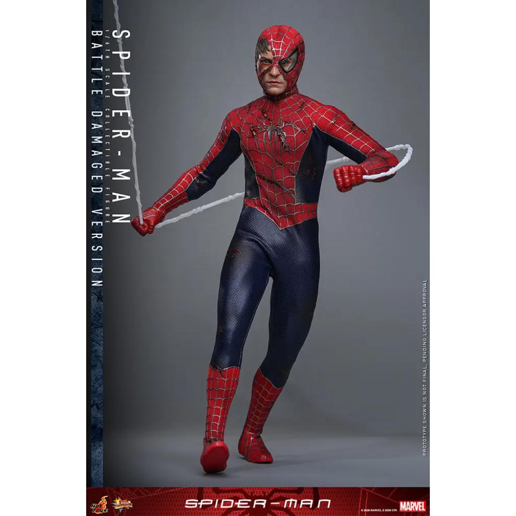 MMS859 Spider-Man - 1/6th scale Spider-Man (Battle Damaged Version)