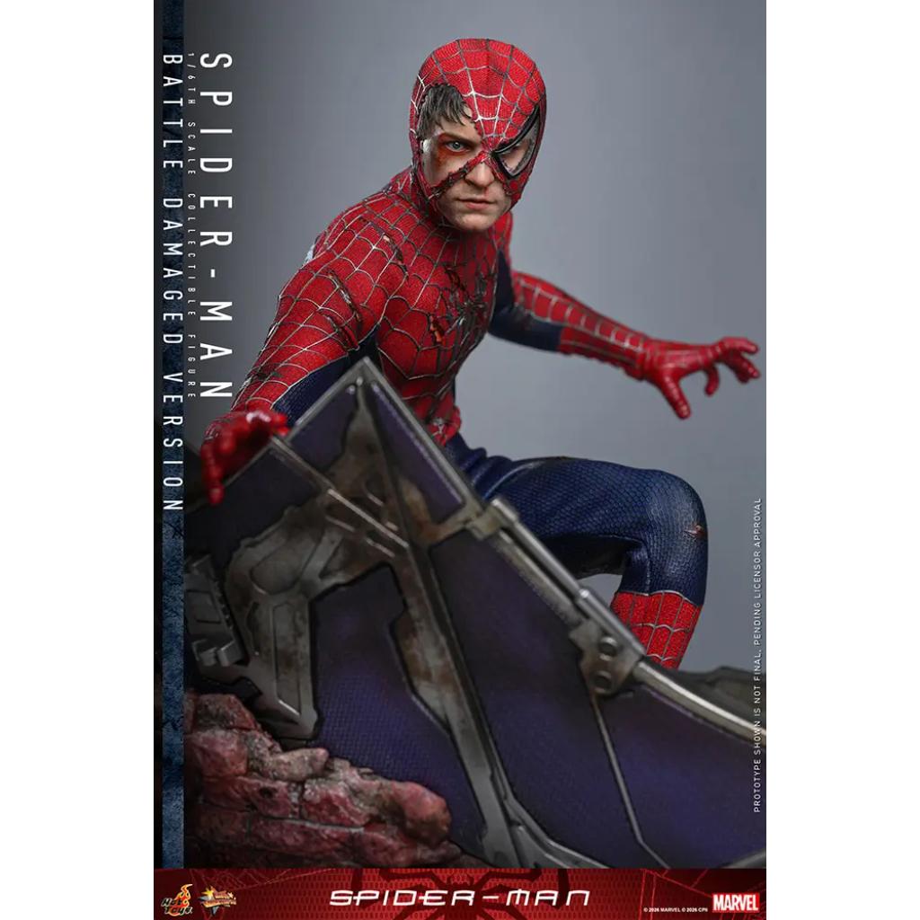 MMS859 Spider-Man - 1/6th scale Spider-Man (Battle Damaged Version)