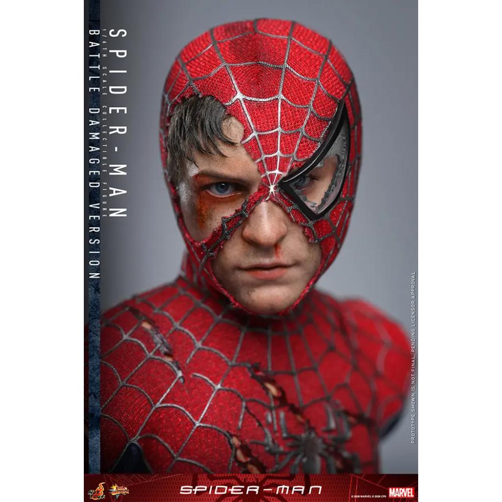 MMS859 Spider-Man - 1/6th scale Spider-Man (Battle Damaged Version)
