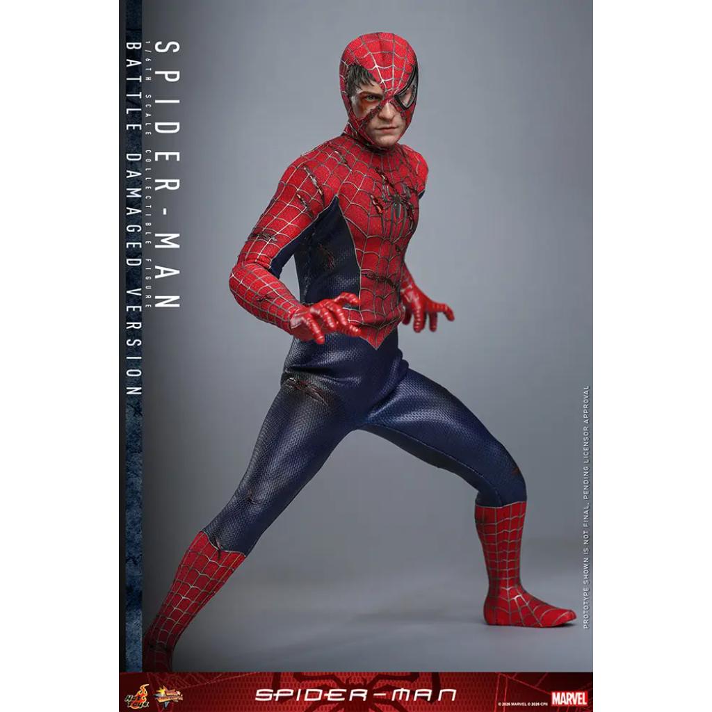 MMS859 Spider-Man - 1/6th scale Spider-Man (Battle Damaged Version)