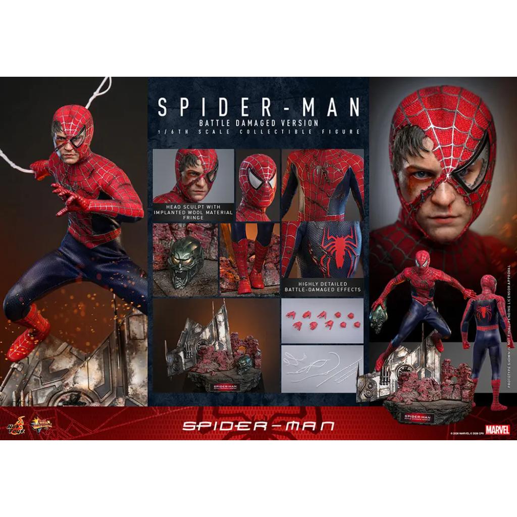 MMS859 Spider-Man - 1/6th scale Spider-Man (Battle Damaged Version)