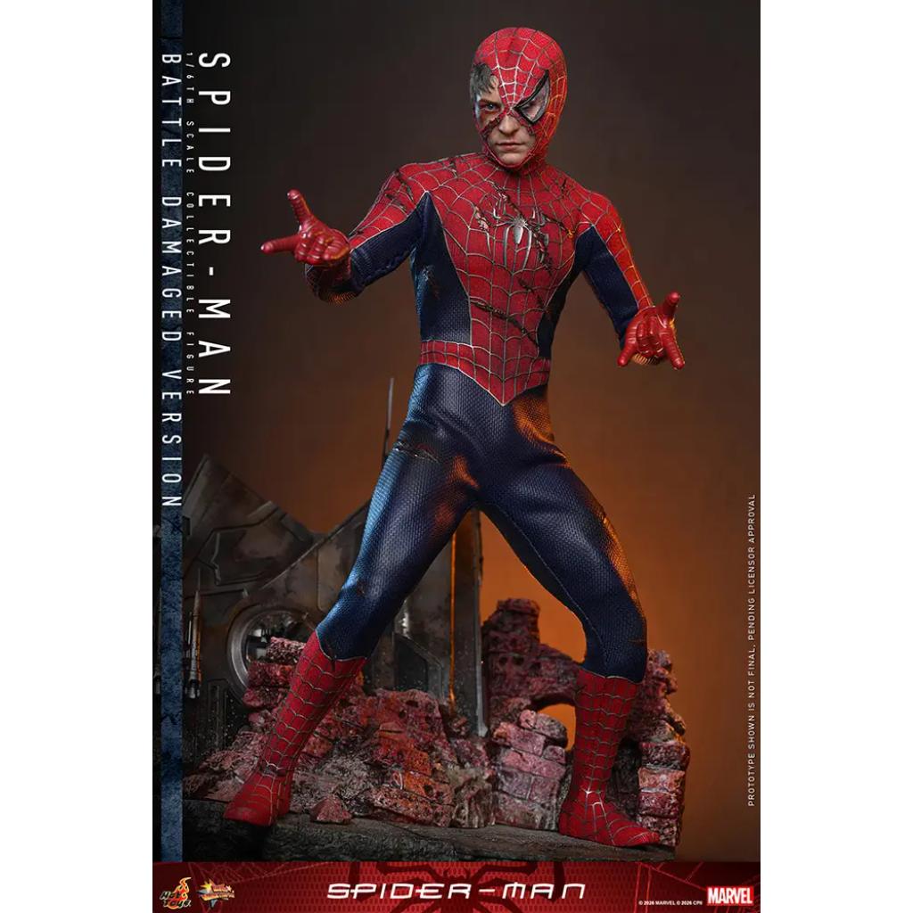 MMS859 Spider-Man - 1/6th scale Spider-Man (Battle Damaged Version)