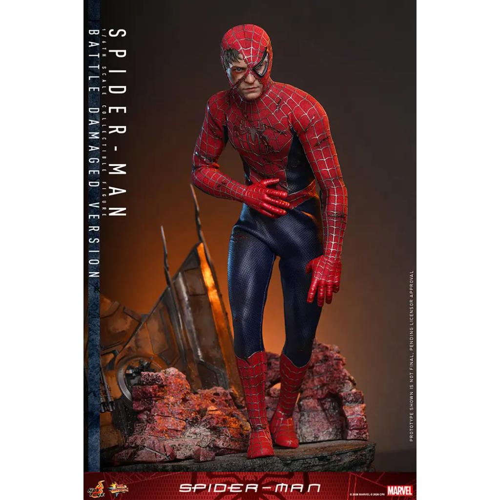 MMS859 Spider-Man - 1/6th scale Spider-Man (Battle Damaged Version)