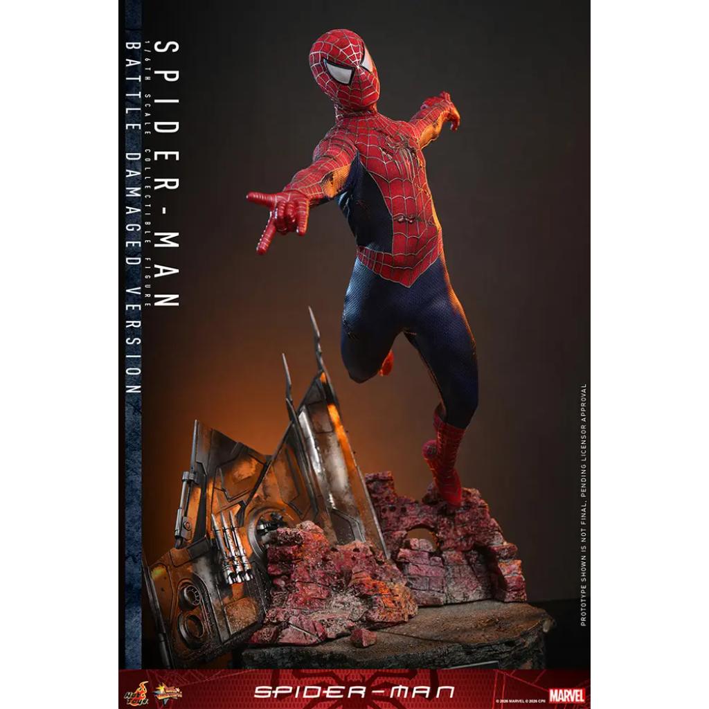 MMS859 Spider-Man - 1/6th scale Spider-Man (Battle Damaged Version)