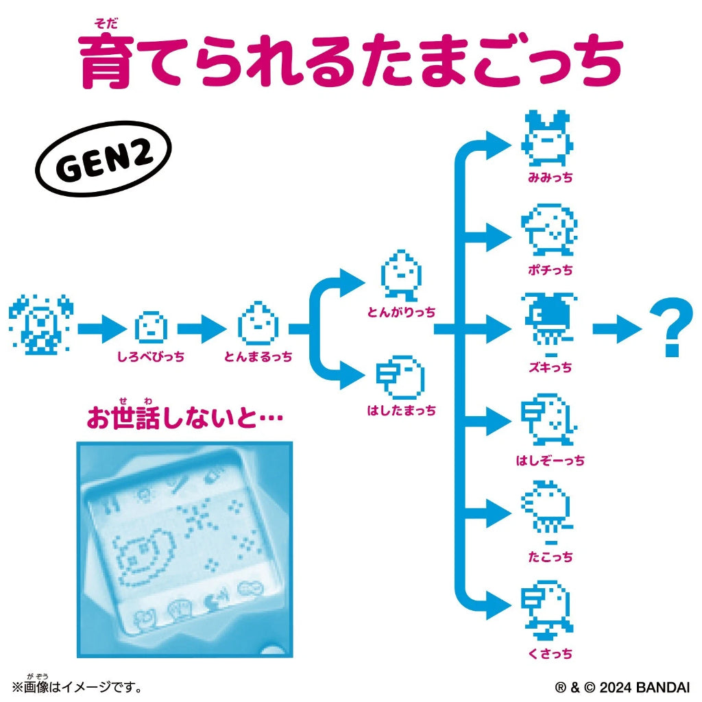 Bandai Original Tamagotchi Gen 2 - Japanese Pattern