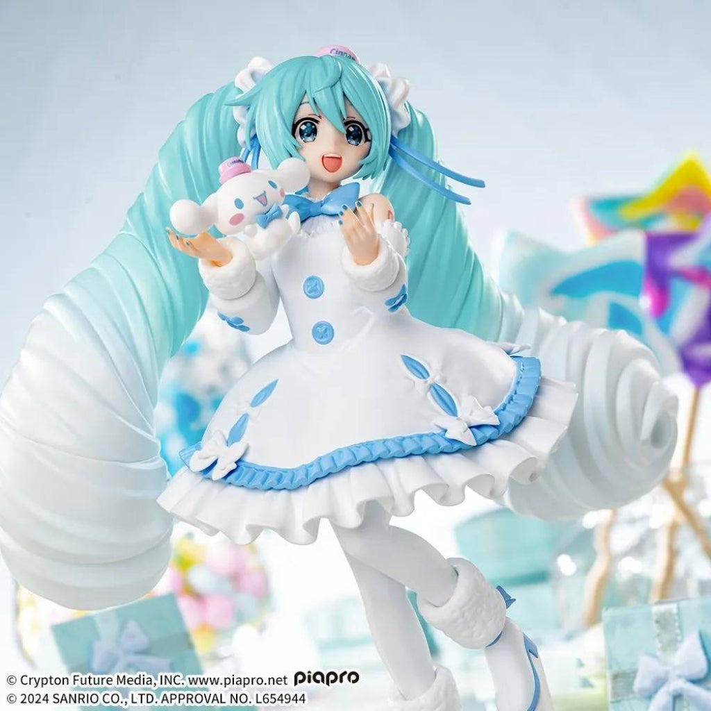 Sega Hatsune Miku Cinnamoroll White Dress Ver. Luminasta Figure