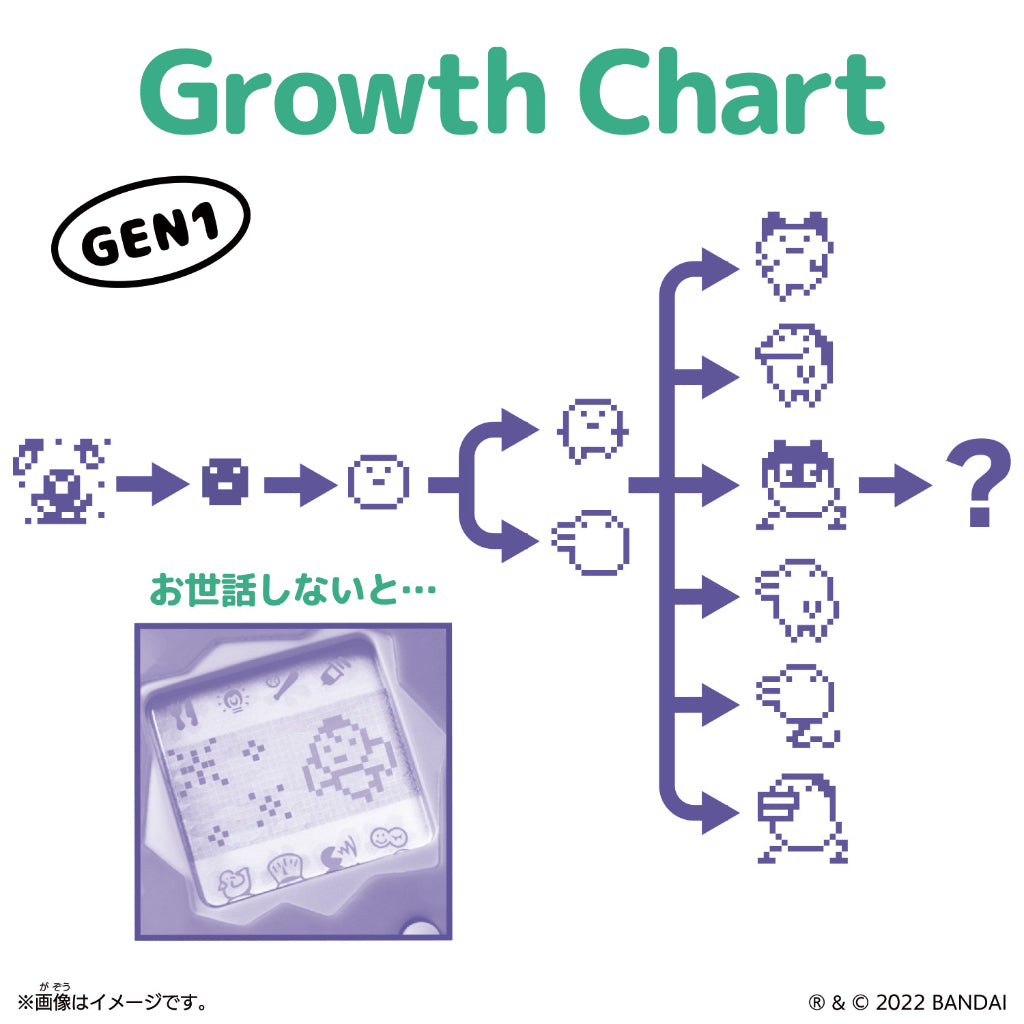 Bandai Original Tamagotchi Gen 1 - Celebration Egg