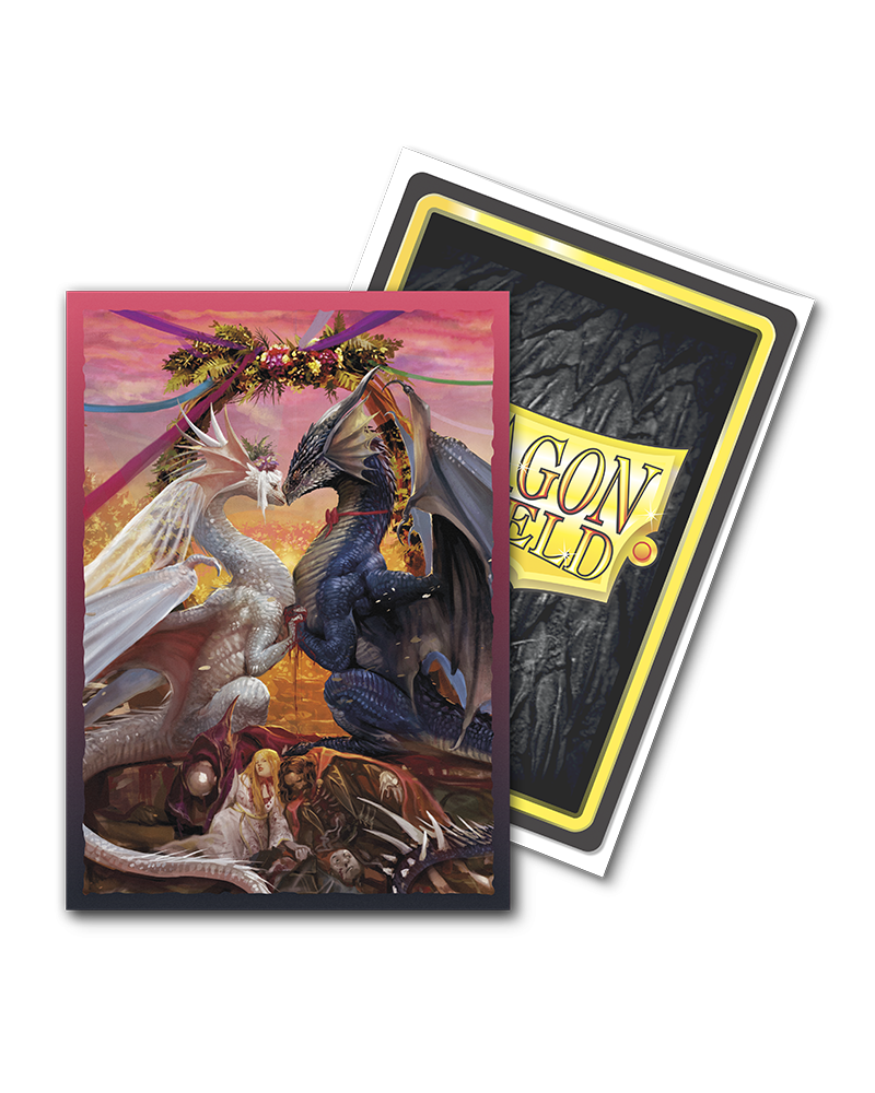 Dragon Shield Art Brushed Sleeves 100CT - Valentine Dragon 2023 (Standard Size)
