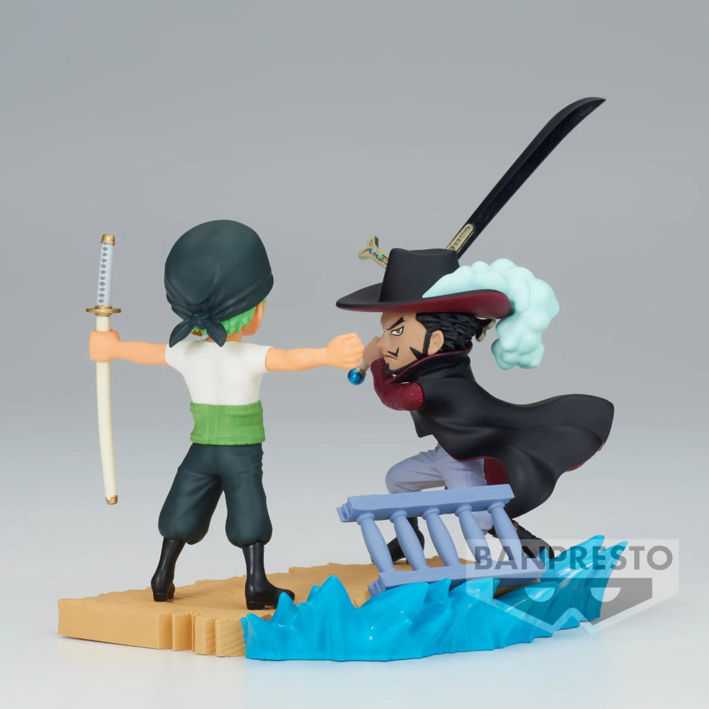Banpresto Roronoa Zoro Vs Dracule Mihawk Wcf Log Stories One Piece