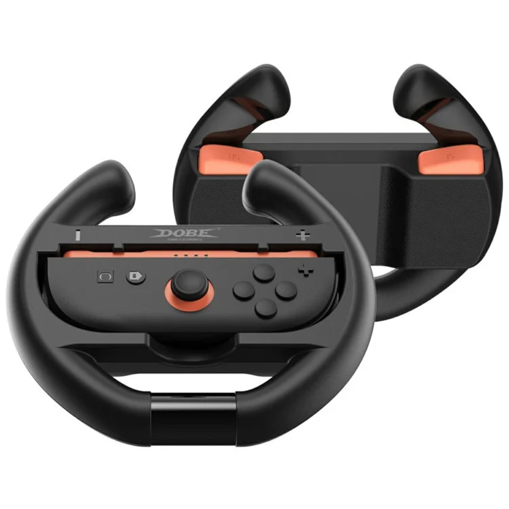 Dobe NS2 3/4 Controller Steering Wheel (2pcs) (TNS-3195 Black)