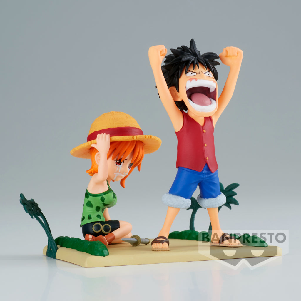 Banpresto WCF Monkey D.Luffy & Nami Log Stories One Piece