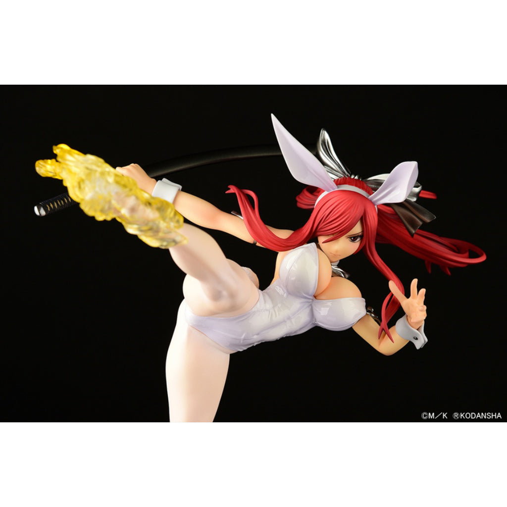 Fairy Tail - Erza Scarlet High Kick Ver. White Bunny Figurine