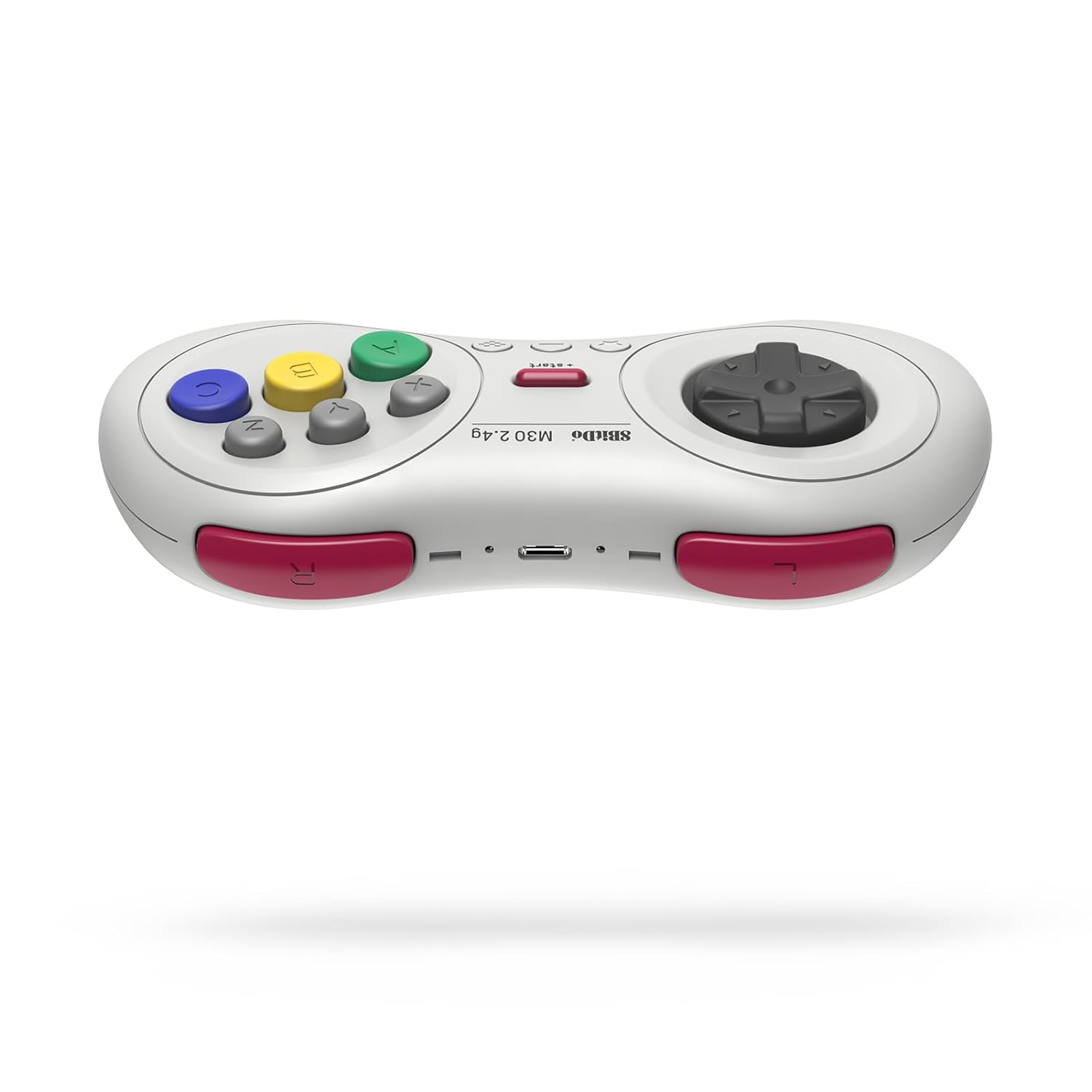 8Bitdo M30 MD Min 2.4G Bluetooth Wireless Gamepad - White