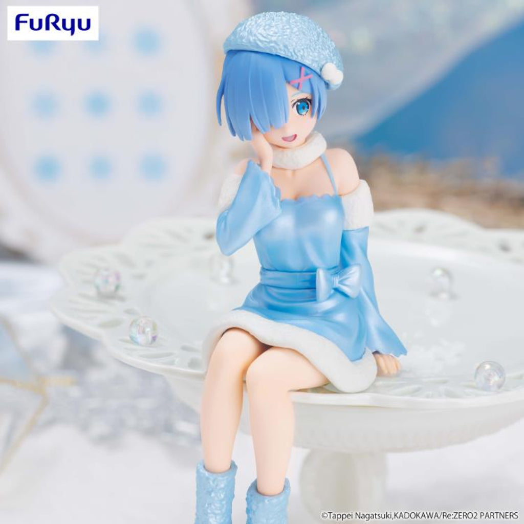 FuRyu Rem Snow Princess Pearl Ver. Noodle Stopper Figure