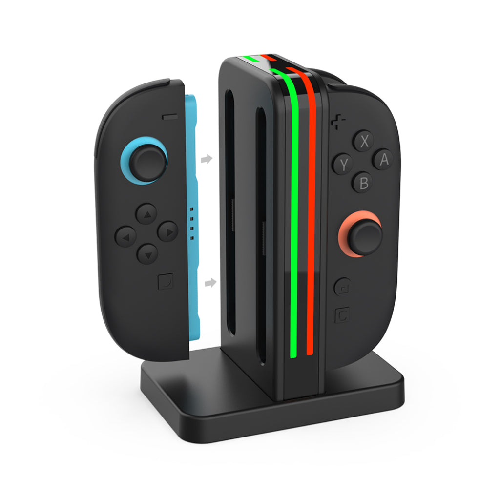 Dobe NS2 4 Slot Standing Charging Dock Black (TNS-3171 Black)