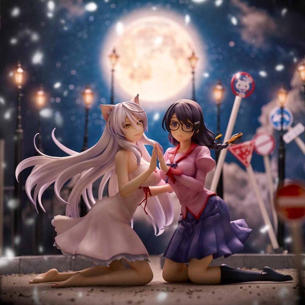 Nekomonogatari - Tsubasa Hanekawa 2 Figure Set (Reissue)