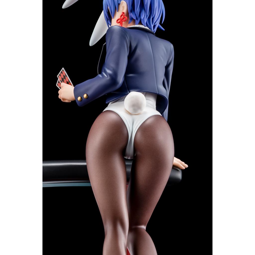 The Demon Sword Master Of Excalibur Academy - Sakuya Sieglinde Wearing Lapis Lazuli Blue Bunny Costume With Nip Slip Gimmick System Figurine