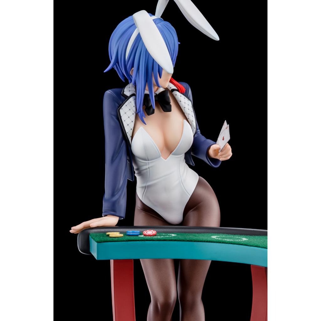 The Demon Sword Master Of Excalibur Academy - Sakuya Sieglinde Wearing Lapis Lazuli Blue Bunny Costume With Nip Slip Gimmick System Figurine