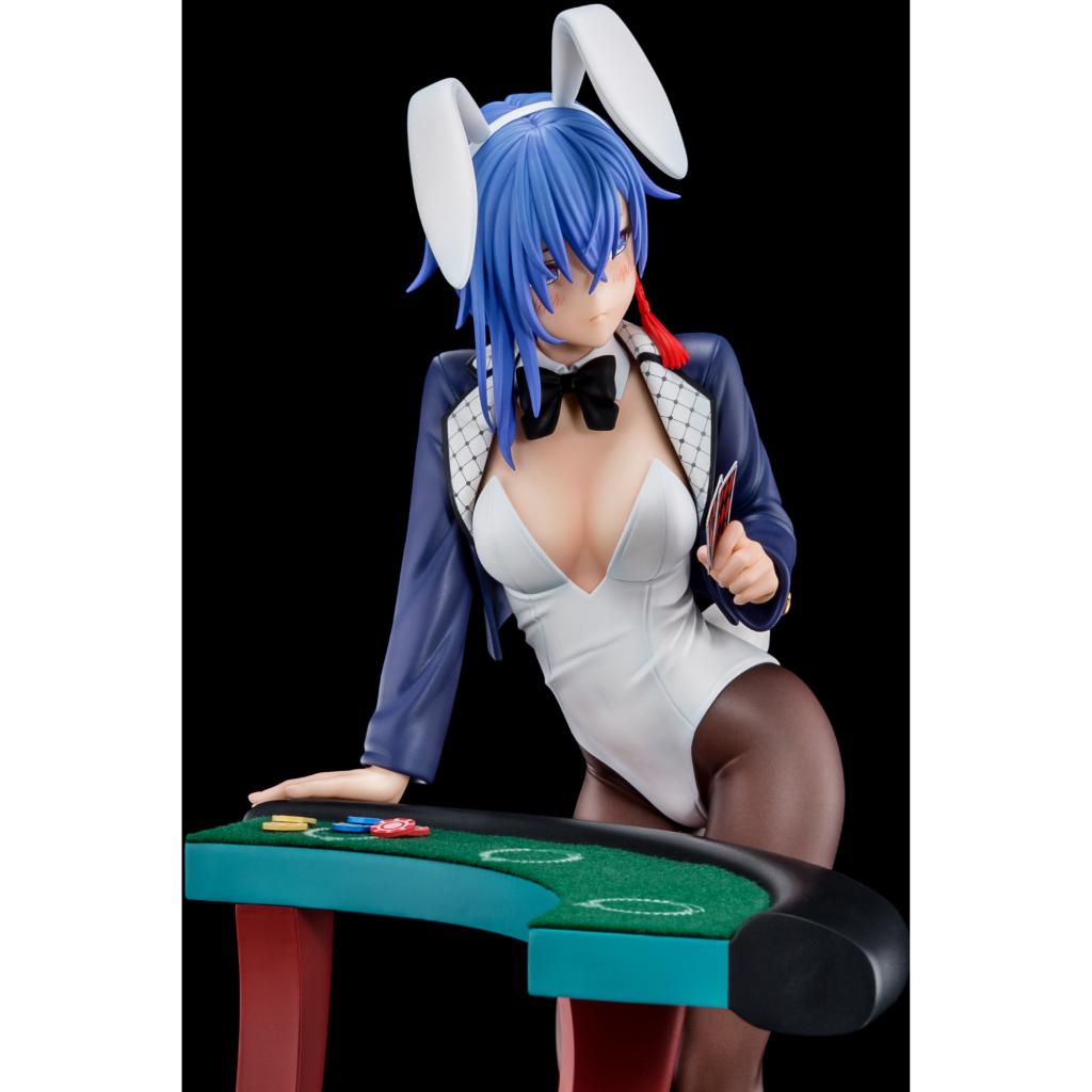 The Demon Sword Master Of Excalibur Academy - Sakuya Sieglinde Wearing Lapis Lazuli Blue Bunny Costume With Nip Slip Gimmick System Figurine