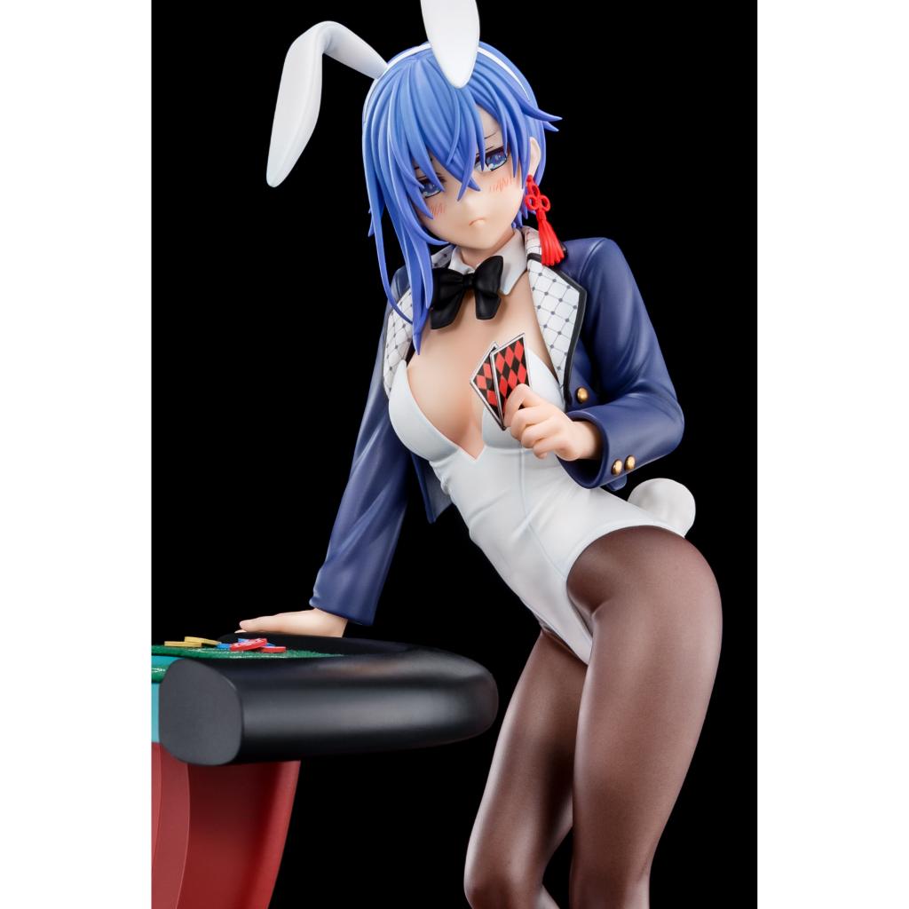 The Demon Sword Master Of Excalibur Academy - Sakuya Sieglinde Wearing Lapis Lazuli Blue Bunny Costume With Nip Slip Gimmick System Figurine
