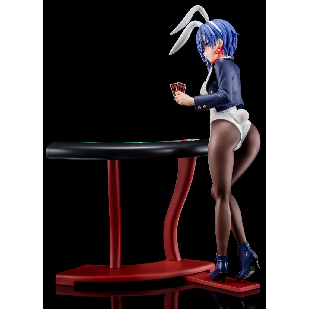 The Demon Sword Master Of Excalibur Academy - Sakuya Sieglinde Wearing Lapis Lazuli Blue Bunny Costume With Nip Slip Gimmick System Figurine