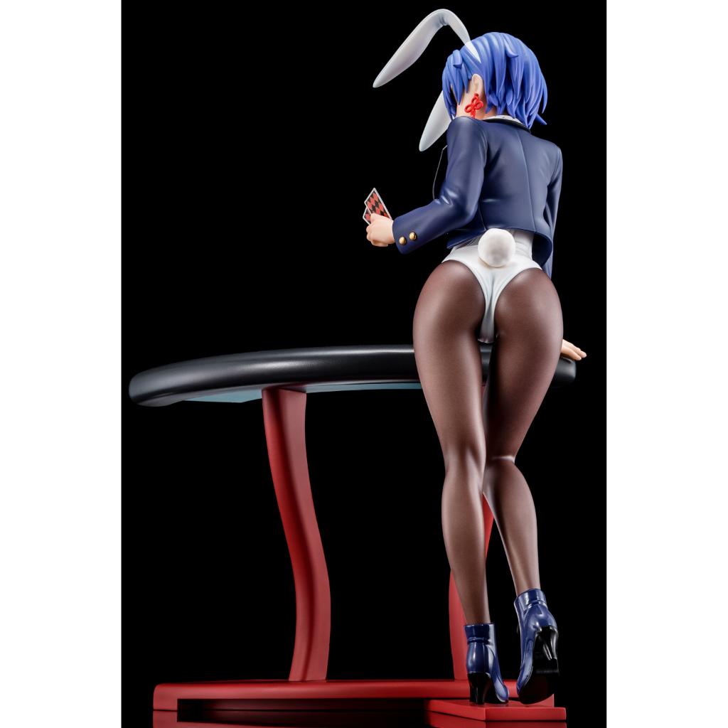 The Demon Sword Master Of Excalibur Academy - Sakuya Sieglinde Wearing Lapis Lazuli Blue Bunny Costume With Nip Slip Gimmick System Figurine