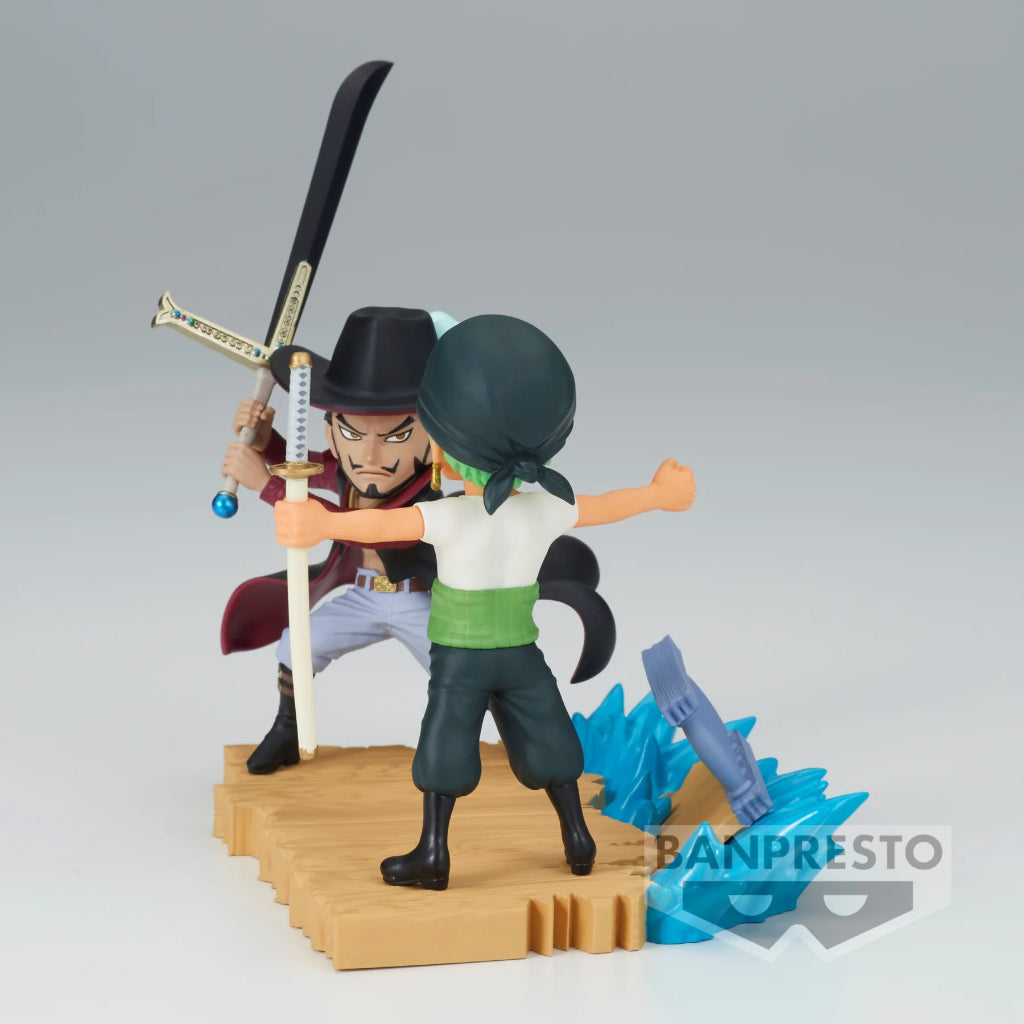 Banpresto Roronoa Zoro Vs Dracule Mihawk Wcf Log Stories One Piece