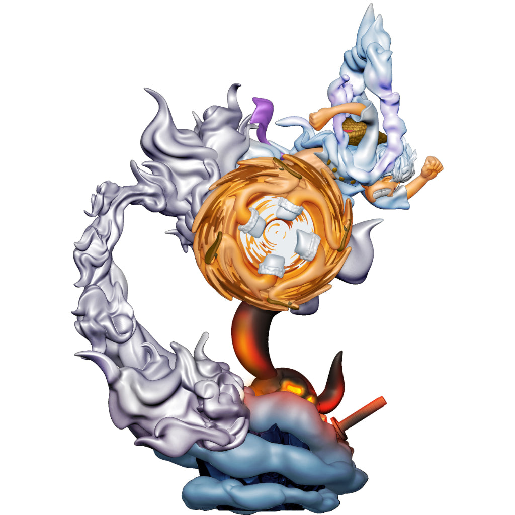 Megahouse One Piece Petitrama Logbox Re Birth Gear 5 Special Set