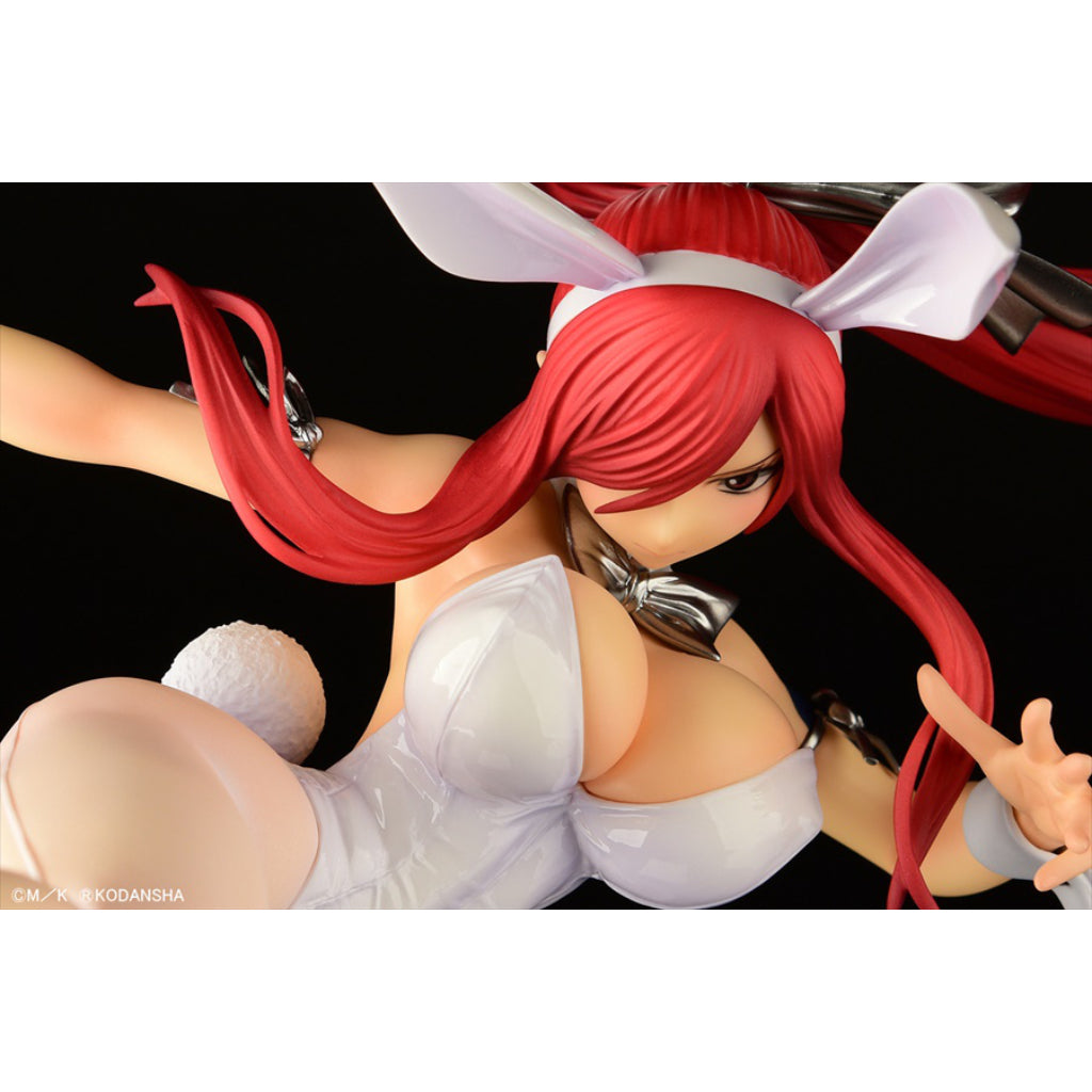 Fairy Tail - Erza Scarlet High Kick Ver. White Bunny Figurine