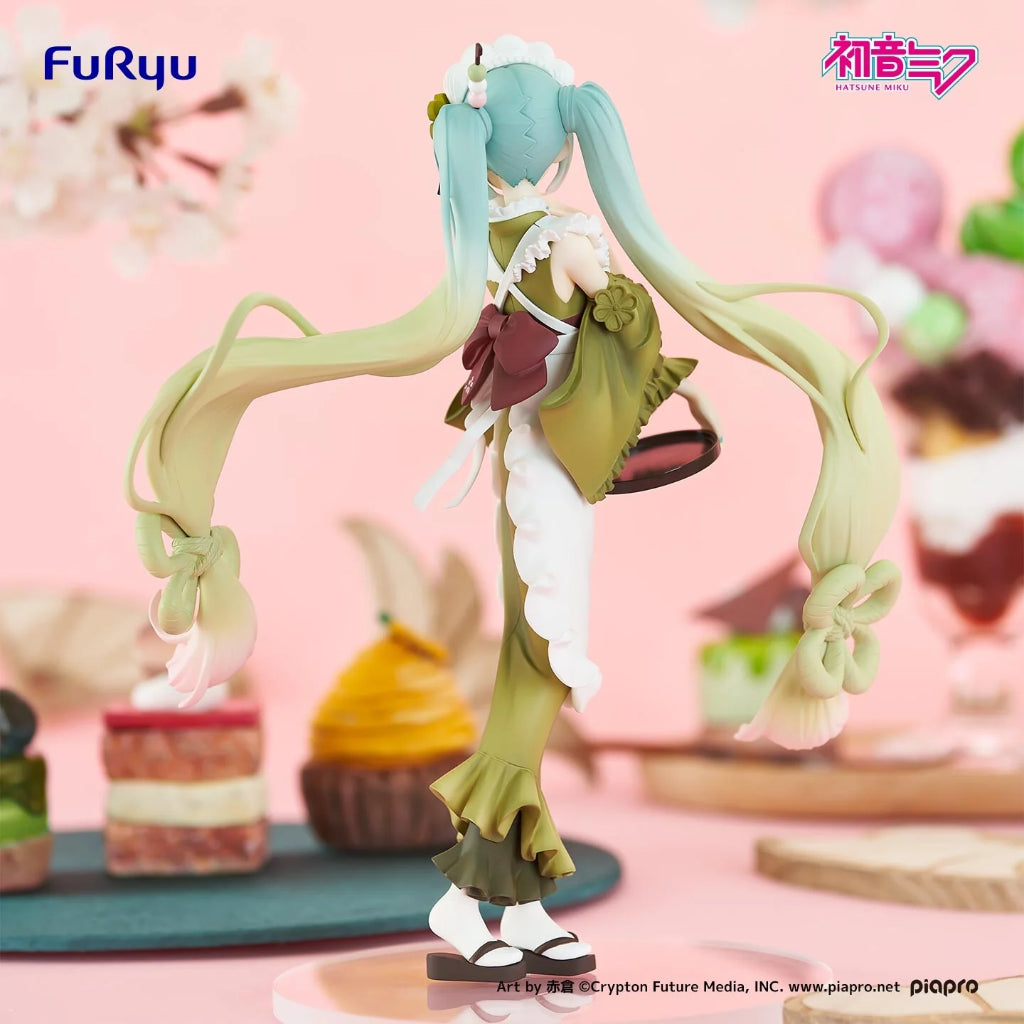 FuRyu Hatsune Miku Matcha Parfait Sakura Sweet Sweets Exceed Creative Figure