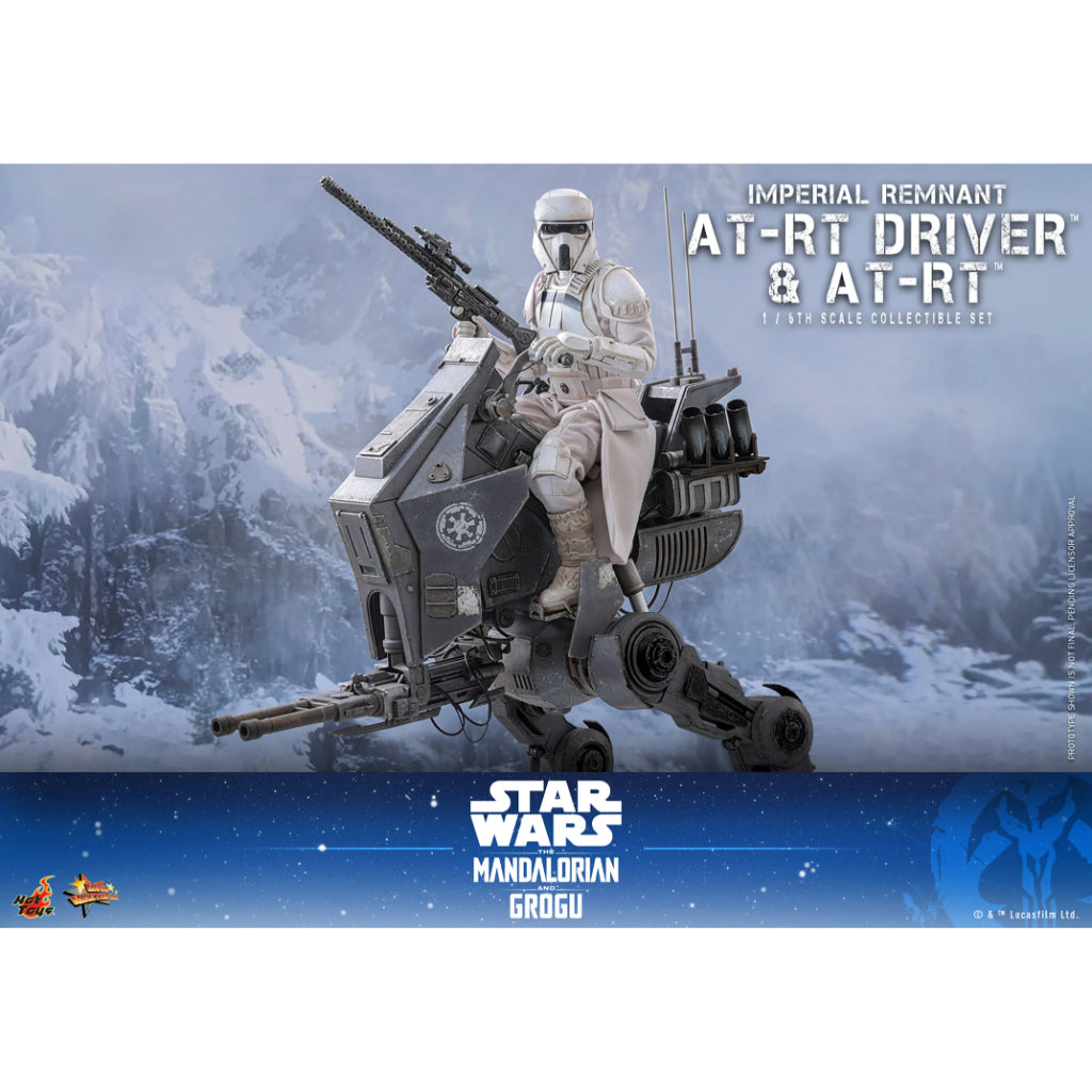 MMS875 Star Wars: The Mandalorian & Grogu - 1/6th Scale Imperial Remnant AT-RT Driver and AT-RT Collectible Set