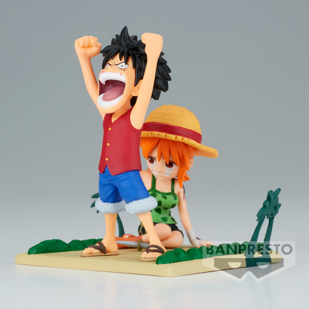 Banpresto WCF Monkey D.Luffy & Nami Log Stories One Piece