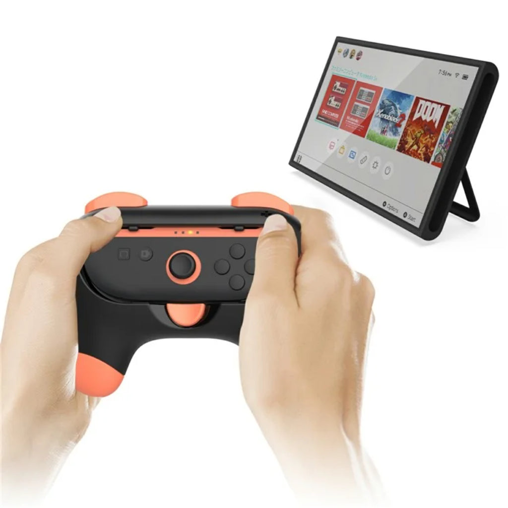 Dobe NS2 Controller Grip Pink/Green (TNS-3163 Pink Green)