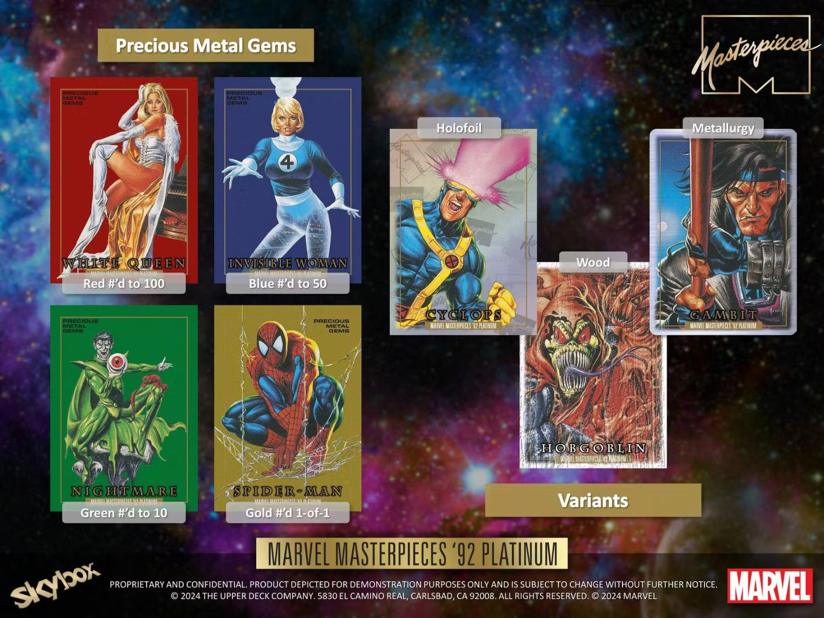Upper Deck Marvel Masterpieces 92 Platinum Hobby (UD16599) (12/Box)