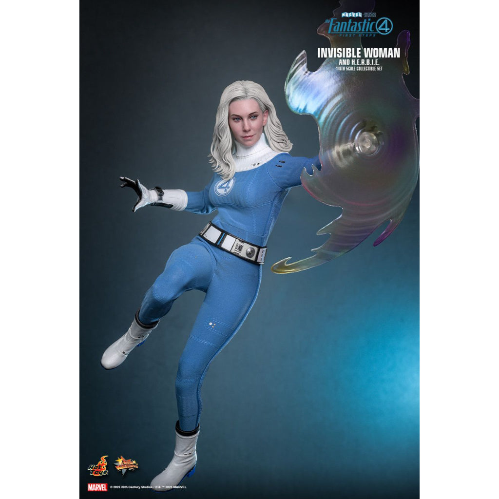 MMS824 - The Fantastic Four: First Steps - 1/6th Scale Invisible Woman and H.E.R.B.I.E. Collectible Set