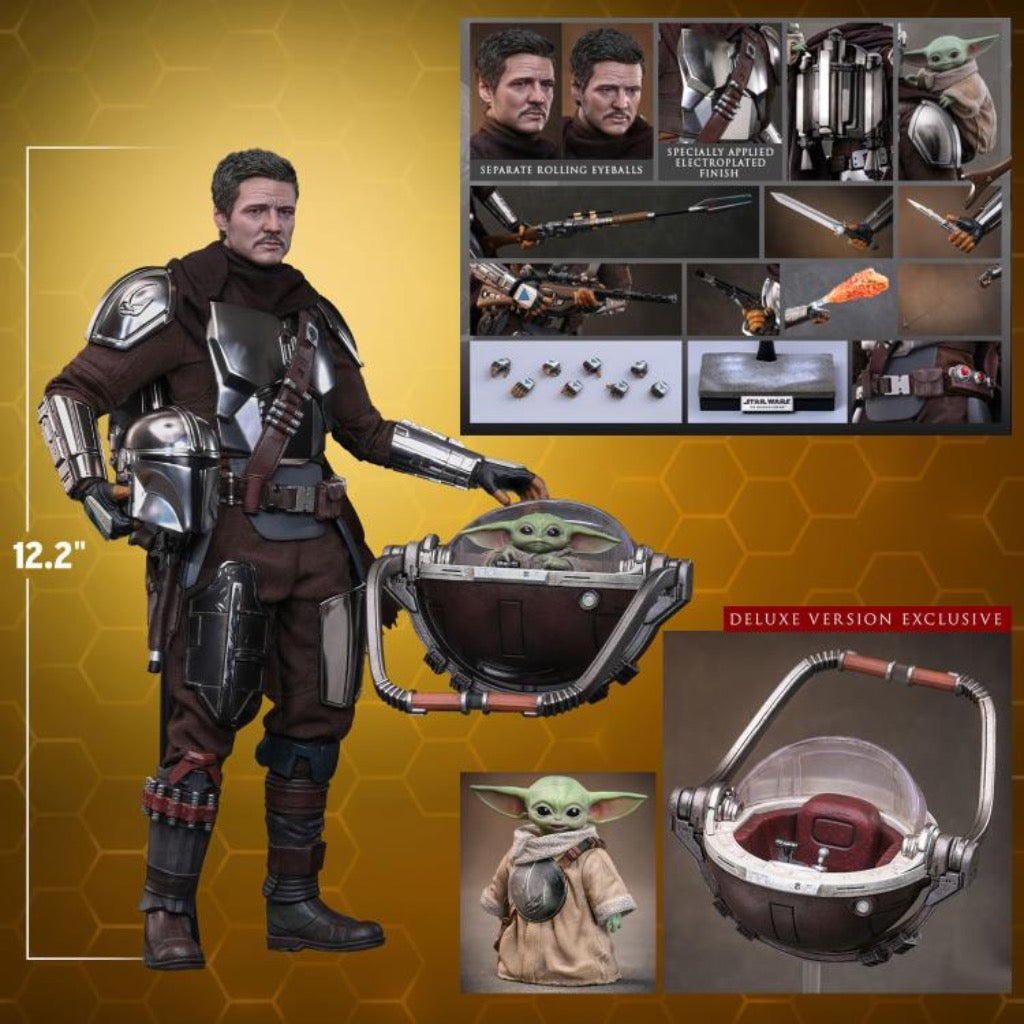 MMS872 The Mandalorian and Grogu - 1/6 The Mandalorian and Grogu Collectible Set (Deluxe Version)