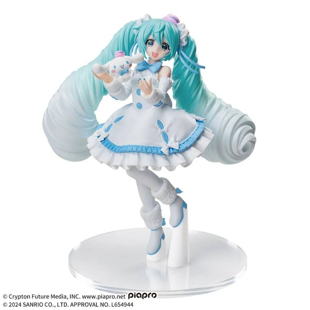 Sega Hatsune Miku Cinnamoroll White Dress Ver. Luminasta Figure