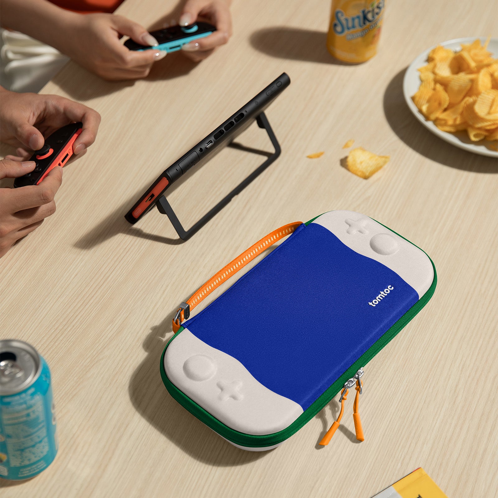 tomtoc FancyCase-G05 Nintendo Switch 2 Slim Case - Blue Wave