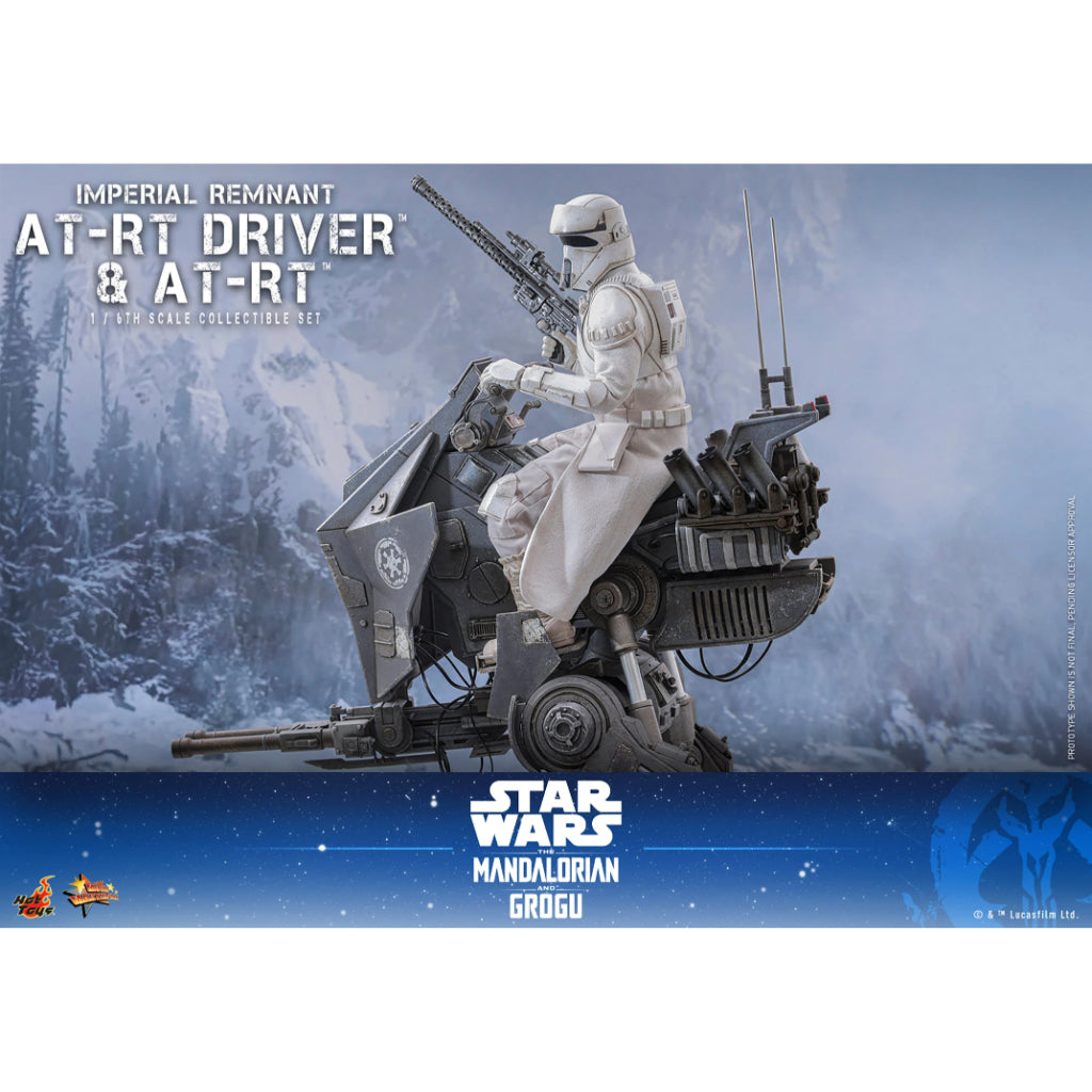 MMS875 Star Wars: The Mandalorian & Grogu - 1/6th Scale Imperial Remnant AT-RT Driver and AT-RT Collectible Set