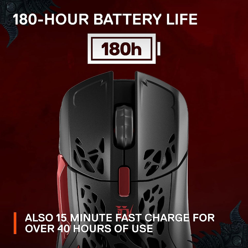 SteelSeries Aerox 5 Wireless Mouse - Diablo IV Edition