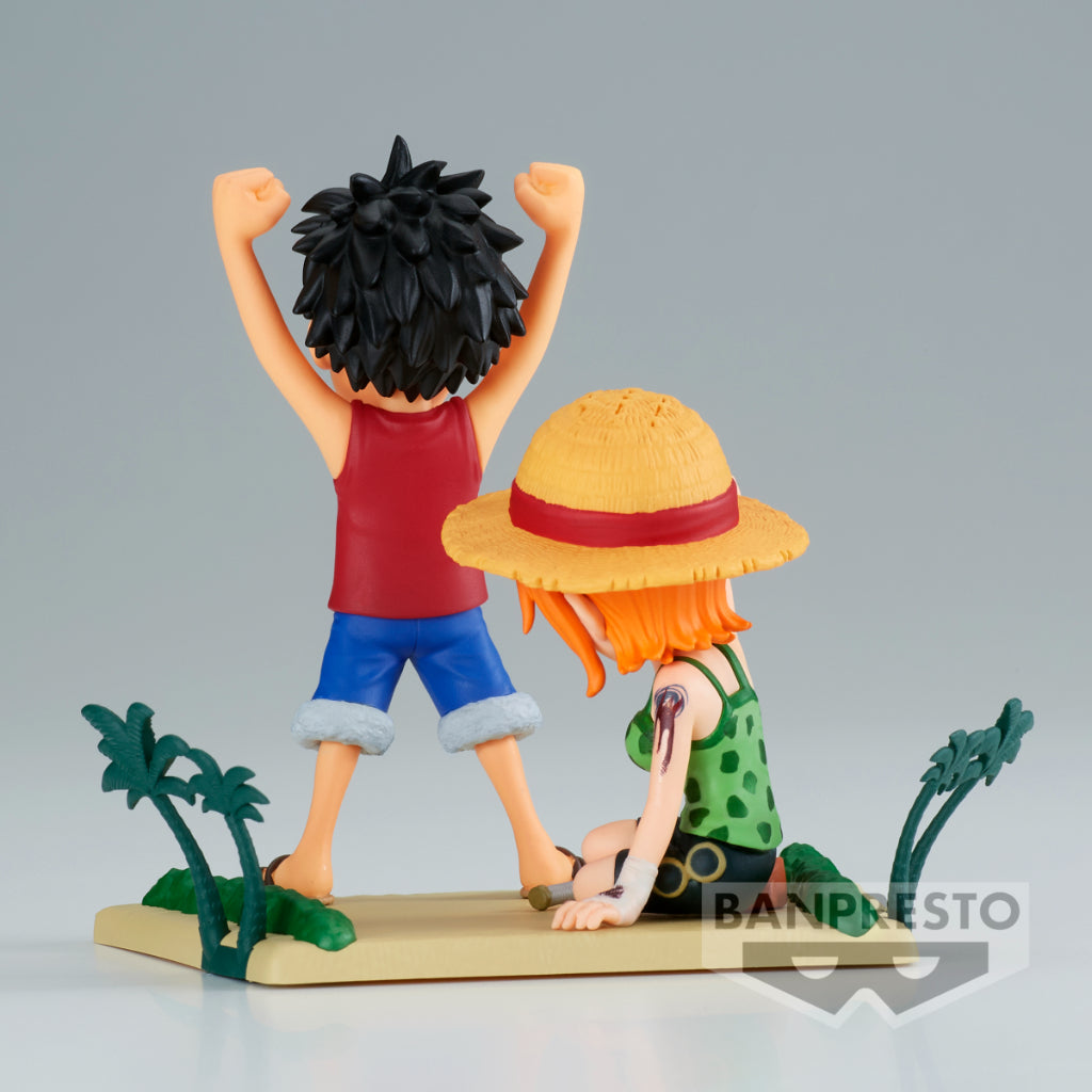 Banpresto WCF Monkey D.Luffy & Nami Log Stories One Piece