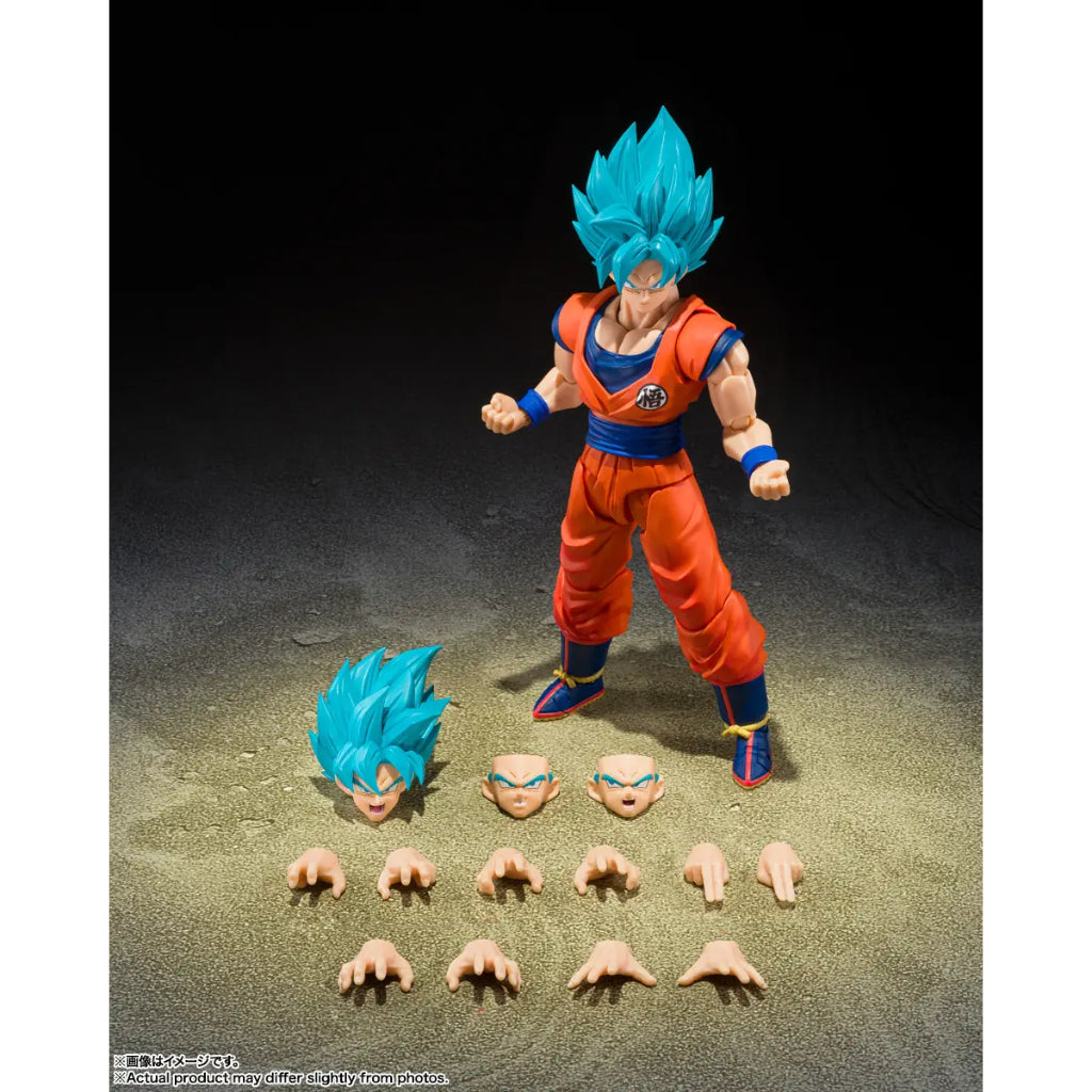 S.H.Figuarts Super Saiyan God Super Saiyan Son Goku Blue Power Transcending Limits (Reissue)