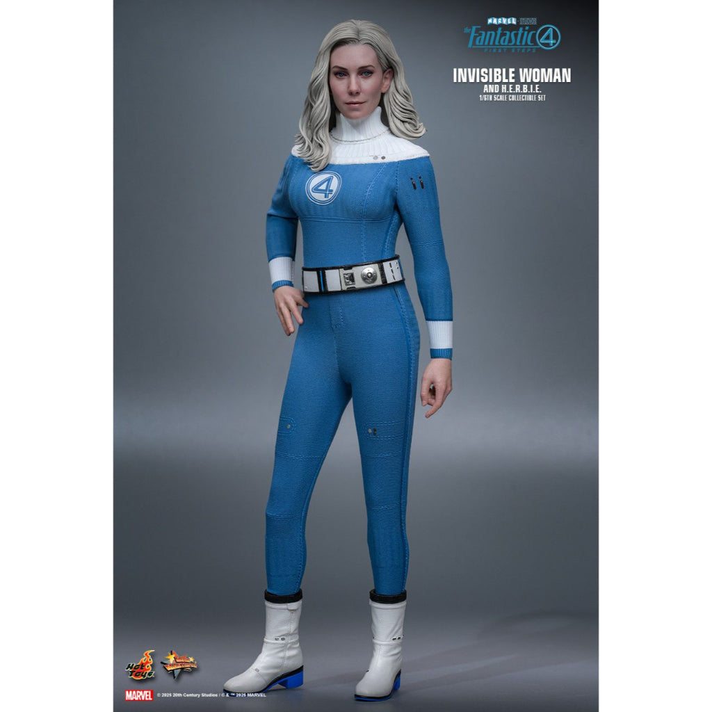 MMS824 - The Fantastic Four: First Steps - 1/6th Scale Invisible Woman and H.E.R.B.I.E. Collectible Set
