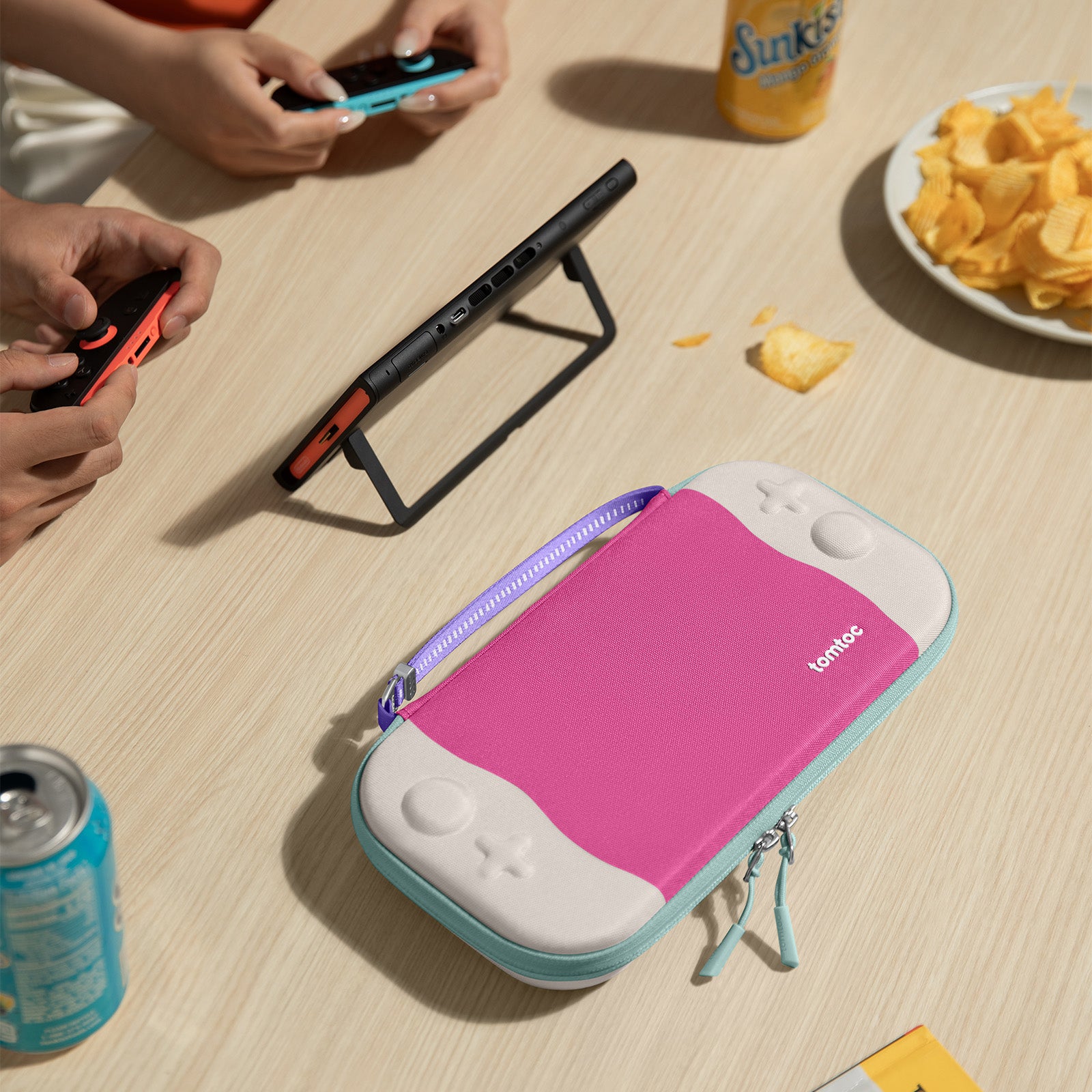 tomtoc FancyCase-G05 Nintendo Switch 2 Slim Case - Peach