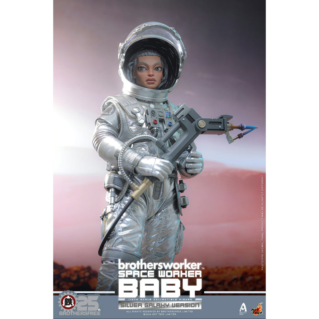 AMC041 Brothersfree x Hot Toys - 1/6th scale Space Worker Baby (Brothersfree 25th Silver Galaxy Version)